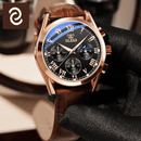 Relógio Masculino Couro Legítimo Elegant