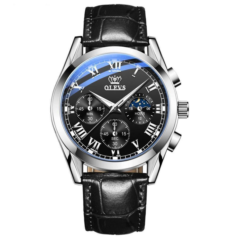 Relógio Masculino Couro Legítimo Elegant