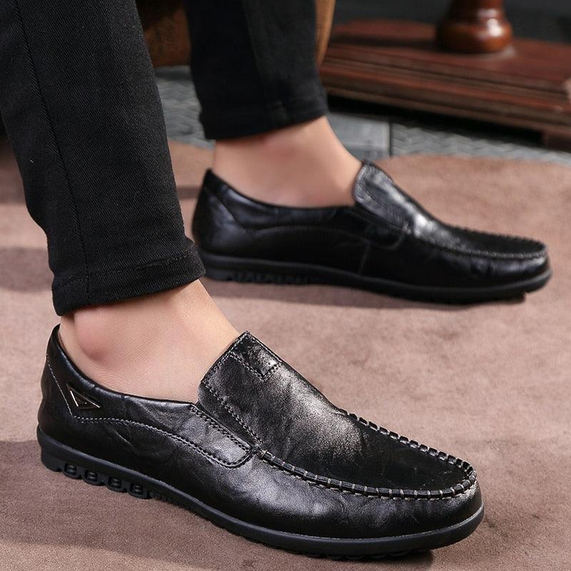 Sapato Mocassim de Couro Conti