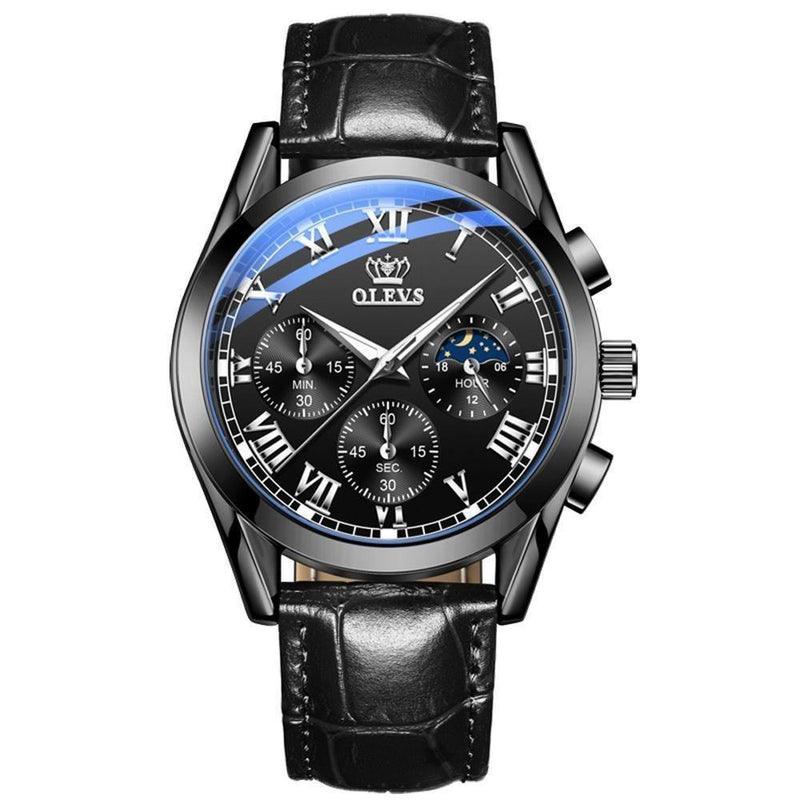 Relógio Masculino Couro Legítimo Elegant