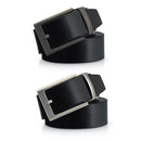 Cinto Masculino de Couro Casual Silver