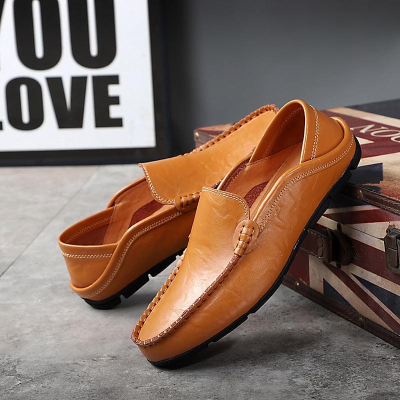 Sapato Mocassim de Couro Sfizio