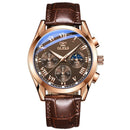 Relógio Masculino Couro Legítimo Elegant