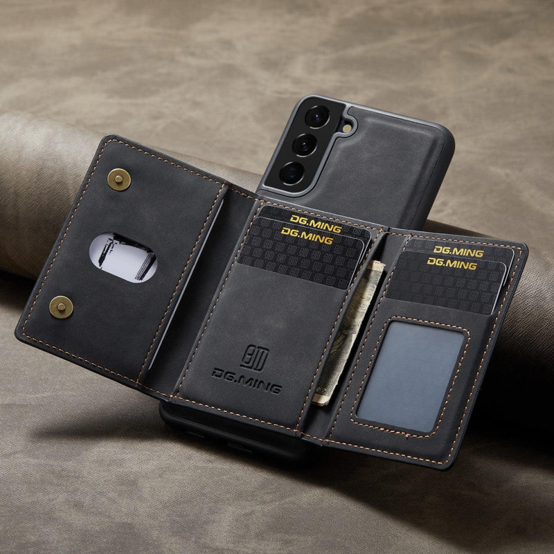 Case de Couro Slim + Carteira Magnética • Promoção 2 em 1