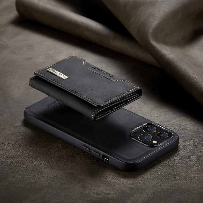 Case de Couro Slim + Carteira Magnética - Promoção 2 em 1