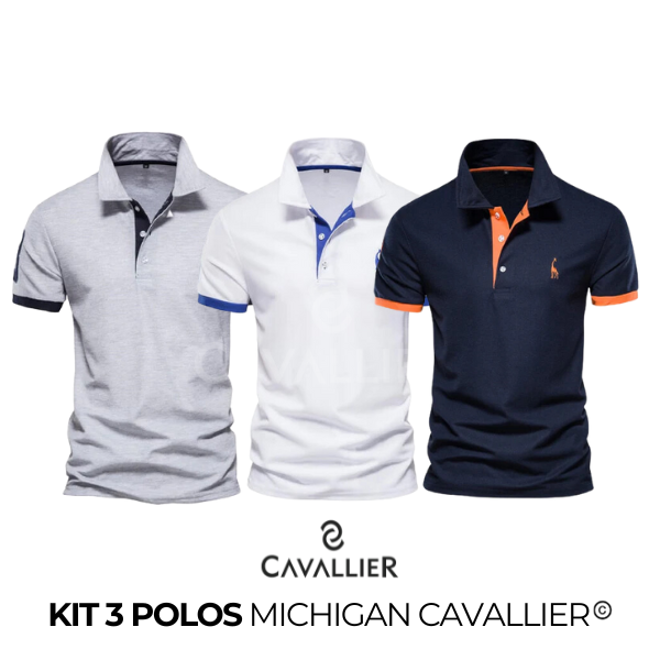 Compre 02 Leve 03: Camisas Polo Michigan Cavallier®