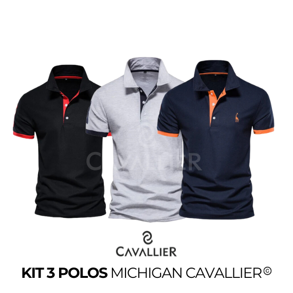 Compre 02 Leve 03: Camisas Polo Michigan Cavallier®